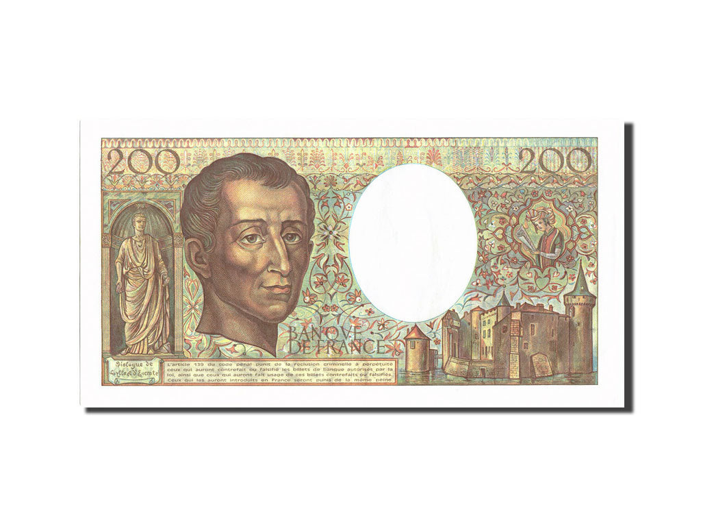 Billete, Francia, 200 Francs, 200 F 1981-1994 ''Montesquieu'', 1986, 1986, EBC+