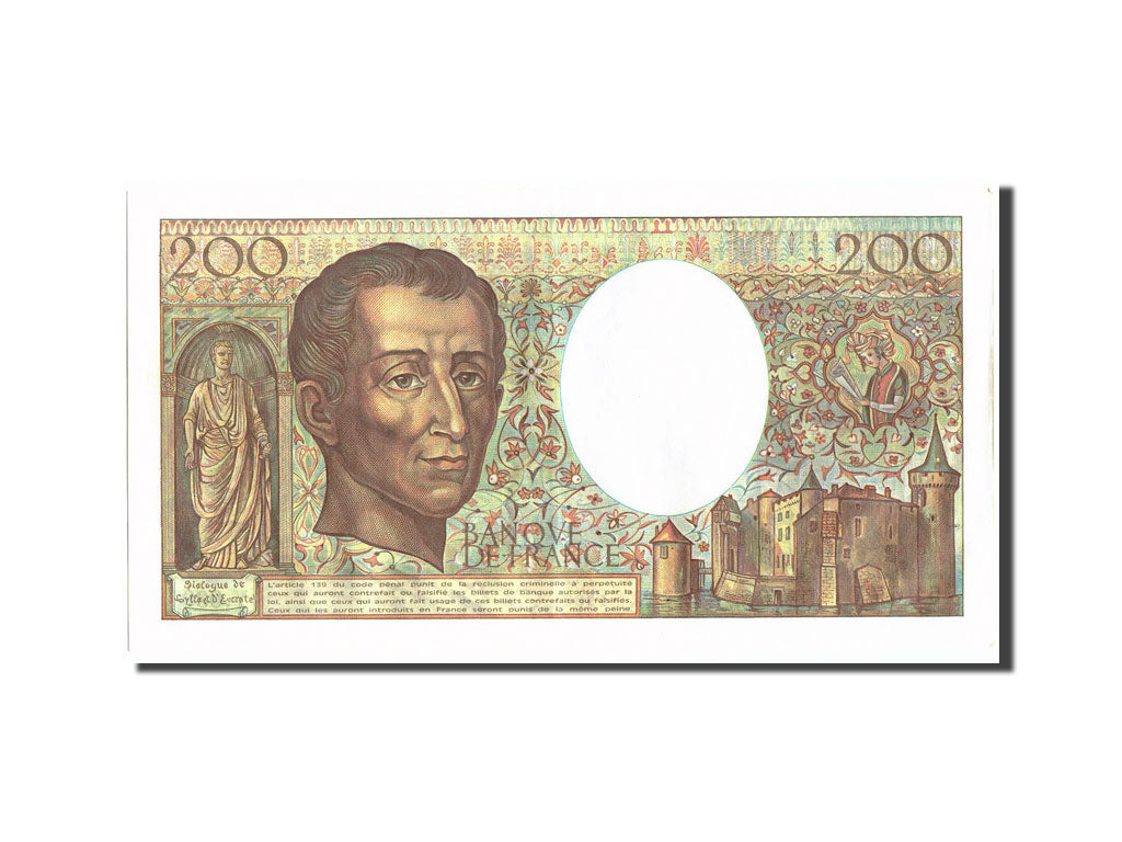 Billete, Francia, 200 Francs, 200 F 1981-1994 ''Montesquieu'', 1986, 1986, EBC+
