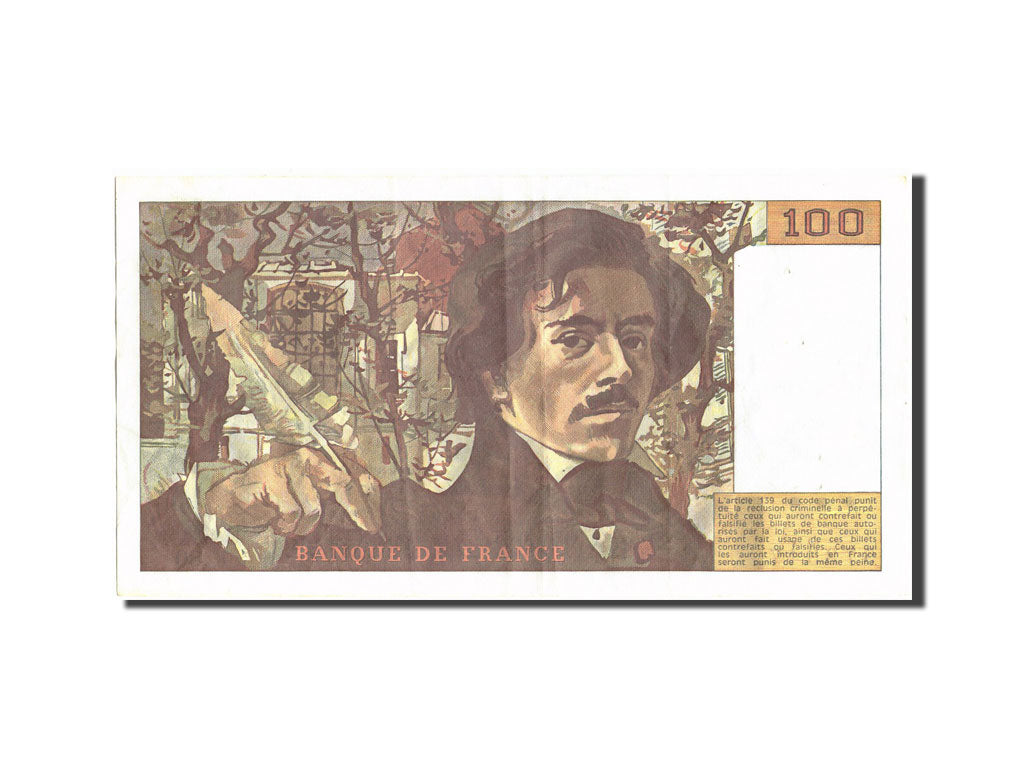 Banknote, France, 100 Francs, 100 F 1978-1995 ''Delacroix'', 1984, 1984