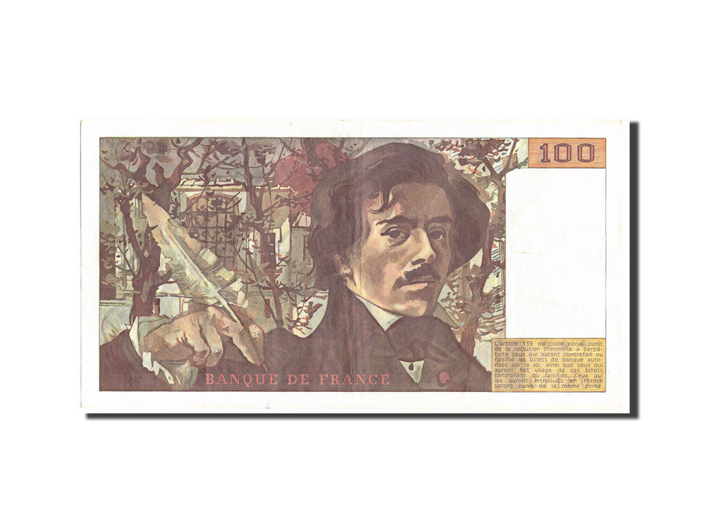 Banknote, France, 100 Francs, 100 F 1978-1995 ''Delacroix'', 1984, 1984