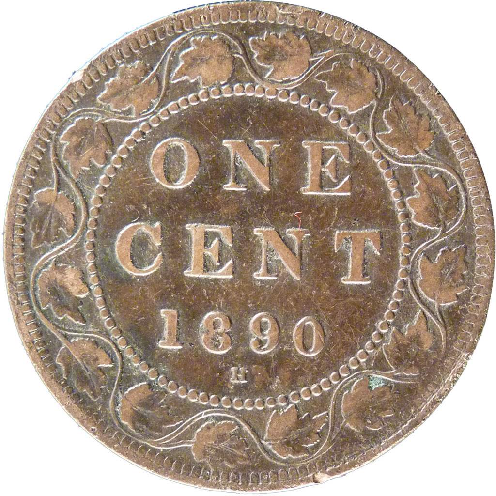 Canada, Victoria, Cent, 1890, Royal Canadian Mint, BB, Bronzo