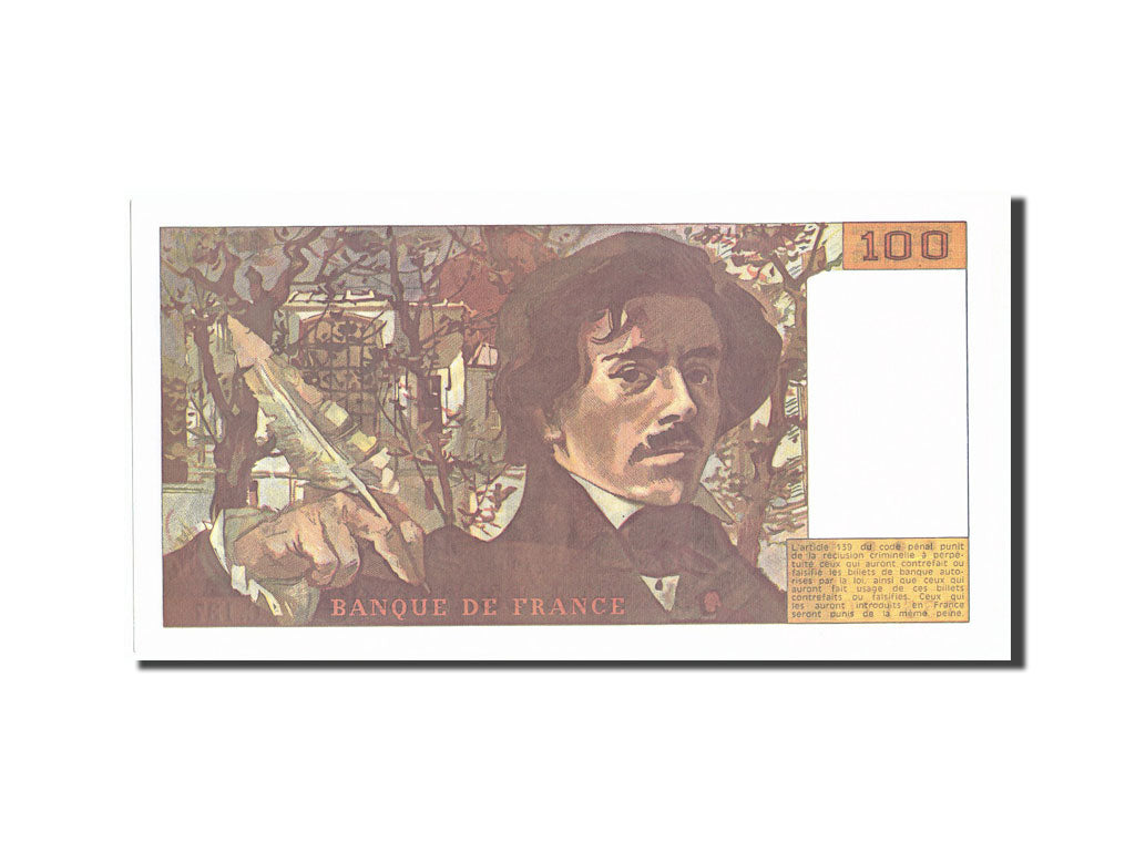 Billet, France, 100 Francs, 100 F 1978-1995 ''Delacroix'', 1990, 1990, SPL+