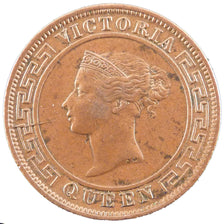 Ceylon, 1 Cent, 1892, KM #92, AU(50-53), Bronze, 22.5, 4.60