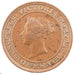 Ceylon, 1 Cent, 1892, KM #92, AU(50-53), Bronze, 22.5, 4.60