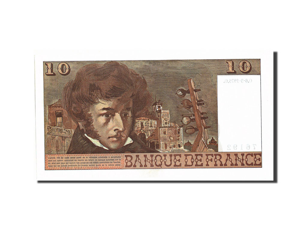Banconote, Francia, 10 Francs, 10 F 1972-1978 ''Berlioz'', 1975, 1975-03-06, BB
