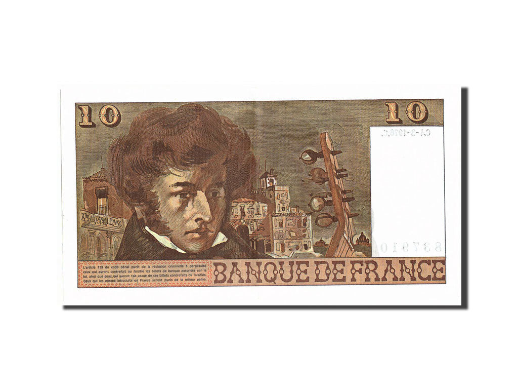 Francia, 10 Francs, 10 F 1972-1978 ''Berlioz'', 1976, KM:150c, 1976-03-04, EB...