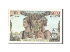 France, 5000 Francs, 5 000 F 1949-1957 ''Terre et Mer'', 1952, KM:131c, 1952-...