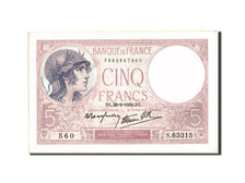 Banknote, France, 5 Francs, 5 F 1917-1940 ''Violet'', 1939, 1939-09-28