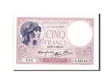 Billet, France, 5 Francs, 5 F 1917-1940 ''Violet'', 1939, 1939-07-27, NEUF