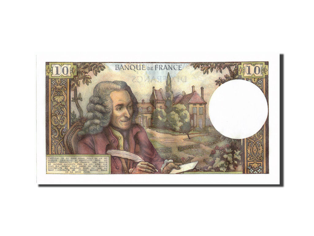 Billete, Francia, 10 Francs, 10 F 1963-1973 ''Voltaire'', 1972, 1972-09-07
