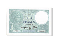 France, 10 Francs, 10 F 1916-1942 ''Minerve'', 1940, KM:84, 1940-11-28, AU(50...