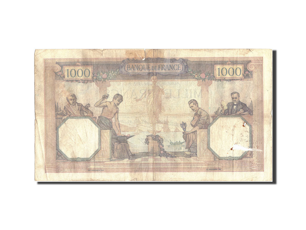 France, 1000 Francs, 1 000 F 1927-1940 ''Cérès et Mercure'', 1932, KM:79b,...