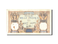 France, 1000 Francs, 1 000 F 1927-1940 ''Cérès et Mercure'', 1938, KM:90c,...
