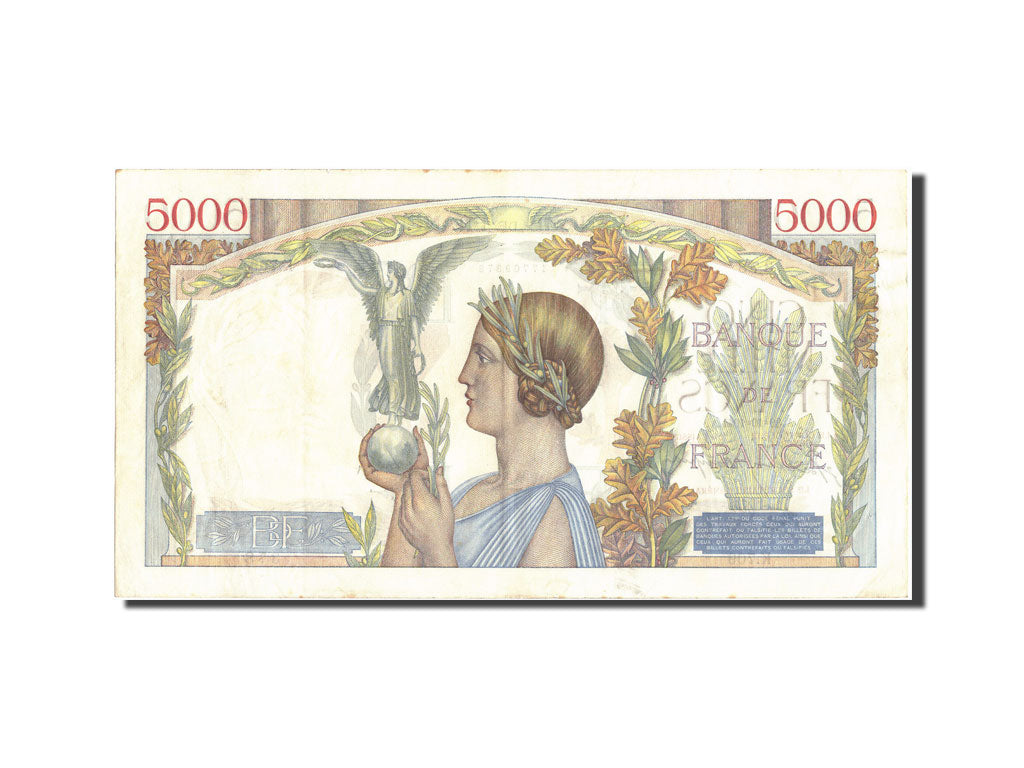 Banknote, France, 5000 Francs, 5 000 F 1934-1944 ''Victoire'', 1941, 1941-10-30