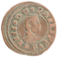 Spain, 16 Maravedis, 1662, AU(50-53), Bronze, 4.20