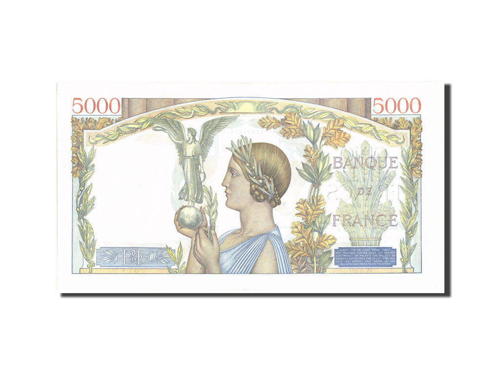 Banconote, Francia, 5000 Francs, 5 000 F 1934-1944 ''Victoire'', 1939