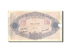France, 500 Francs, 500 F 1888-1940 ''Bleu et Rose'', 1930, KM:66l, 1930-04-07