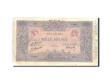 Francia, 1000 Francs, 1 000 F 1889-1926 ''Bleu et Rose'', 1926, KM:67j