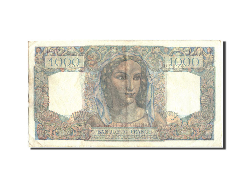Banknote, France, 1000 Francs, 1 000 F 1945-1950 ''Minerve et Hercule'', 1949