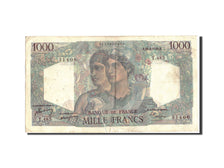 France, 1000 Francs, 1 000 F 1945-1950 ''Minerve et Hercule'', 1948, KM:130b