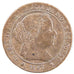 SPAIN, 1/2 Centimo, 1867, KM #632.5, EF(40-45), Copper, 1.20