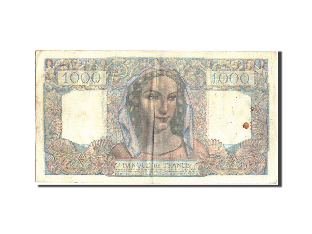 Biljet, Frankrijk, 1000 Francs, 1 000 F 1945-1950 ''Minerve et Hercule'', 1946