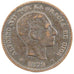 SPAIN, 5 Centimos, 1879, KM #674, EF(40-45), Bronze, 4.90