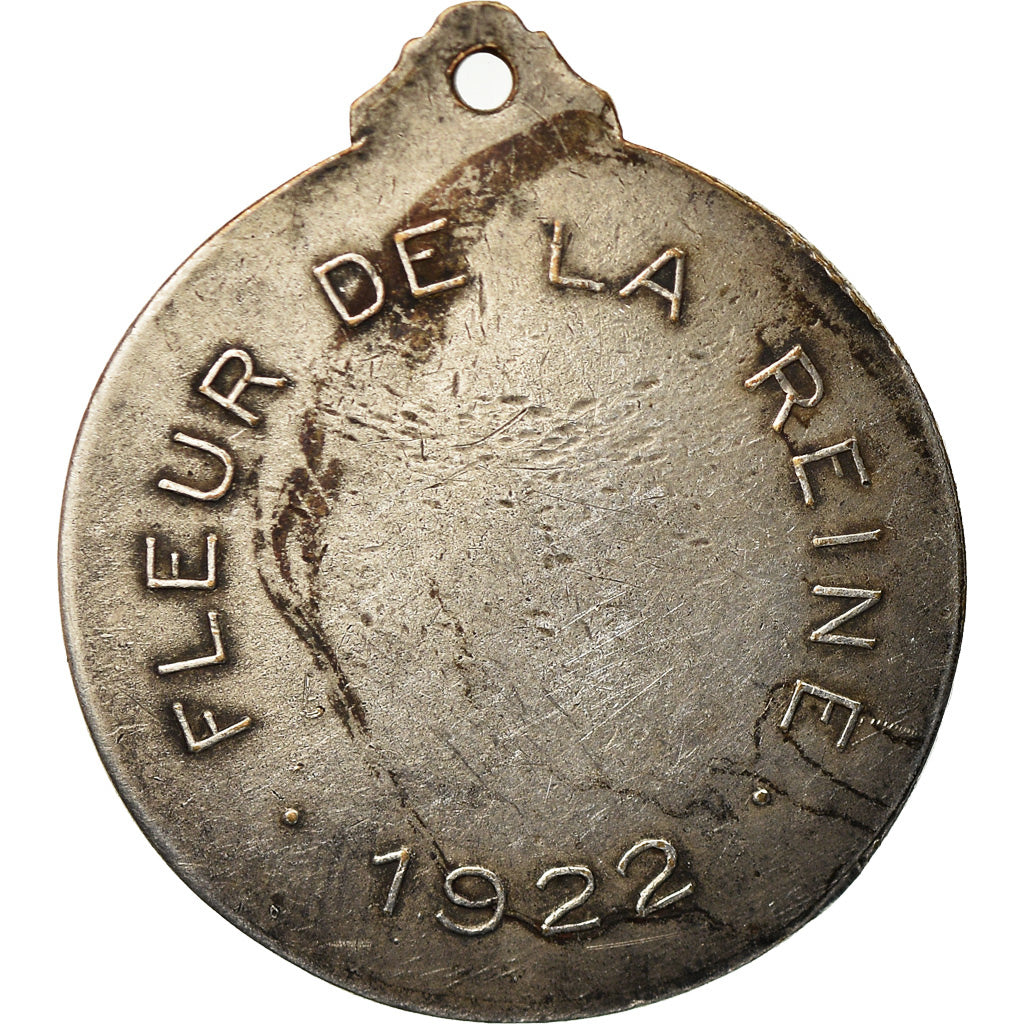 Belgique, Médaille, Pax, Fleur de la Reine, 1922, Paul Dubois, TTB, Silvered