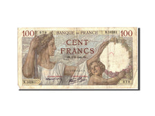 Biljet, Frankrijk, 100 Francs, 100 F 1939-1942 ''Sully'', 1940, 1940-11-07, TB+