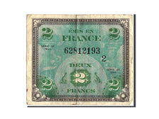 Biljet, Frankrijk, 2 Francs, 1944 Flag/France, 1944, 1944, TB+, Fayette:VF16.2