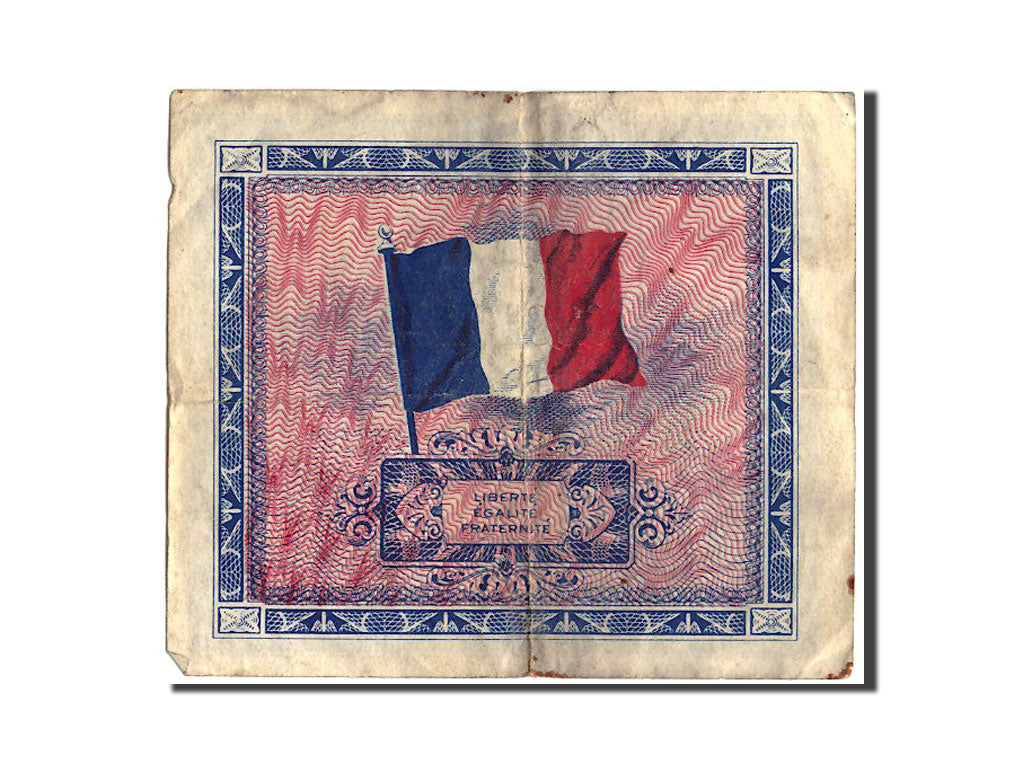 Biljet, Frankrijk, 2 Francs, 1944 Flag/France, 1944, 1944, TB+, Fayette:VF16.2