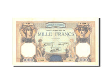 Banknot, Francja, 1000 Francs, Cérès et Mercure, 1939, 1939-03-30, AU(55-58)