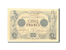 Billete, Francia, 5 Francs, 5 F 1871-1874 ''Noir'', 1873, 1873-06-27, EBC+
