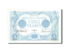 Banknote, France, 5 Francs, 5 F 1912-1917 ''Bleu'', 1912, 1912-09-19, AU(55-58)