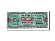 Geldschein, Frankreich, 1000 Francs, 1945 Verso France, 1945, Undated (1945)
