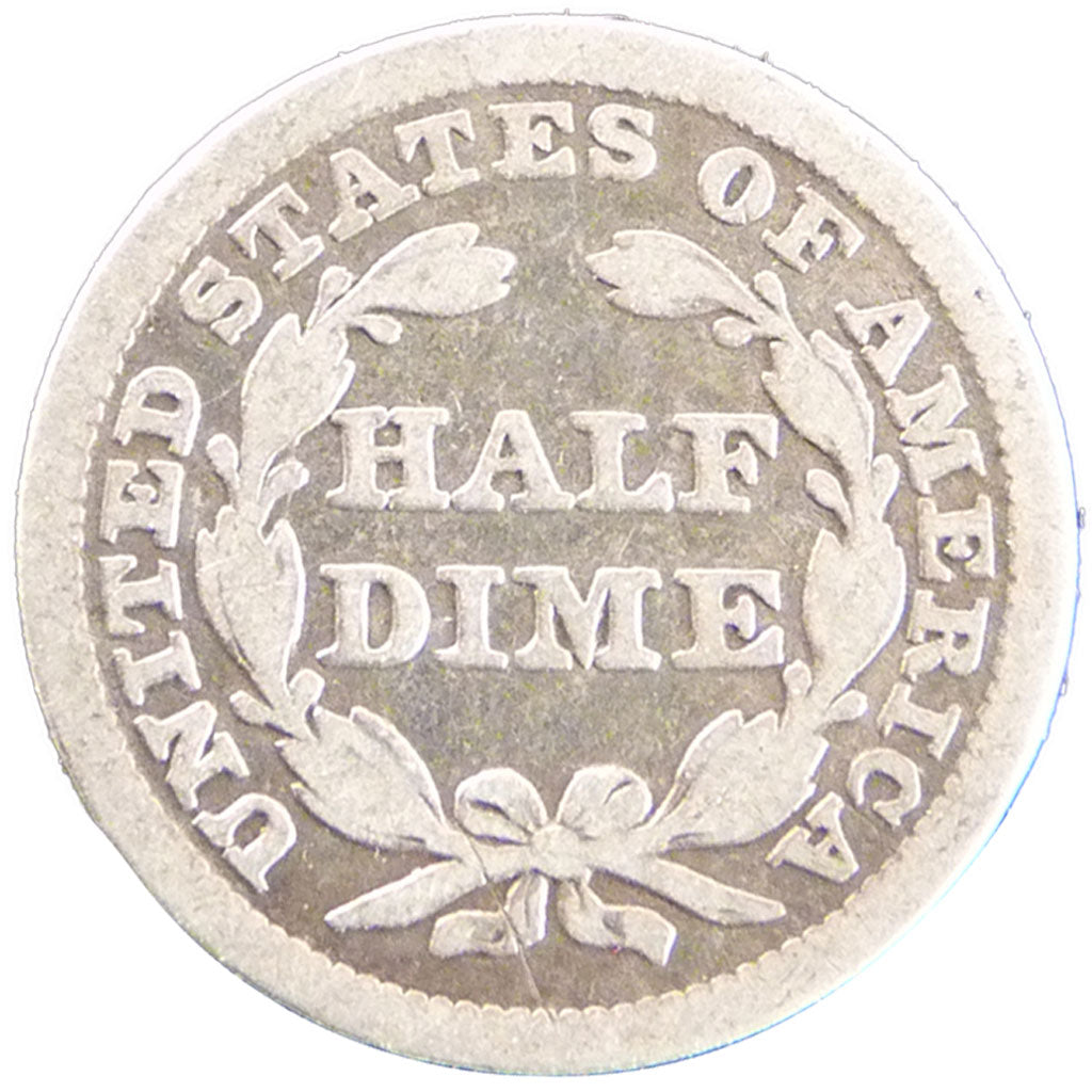 United States, Seated Liberty Half Dime, Half Dime, 1841, KM #62.2, F(12-15),...