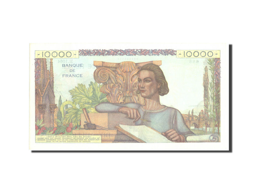 France, 10,000 Francs, 10 000 F 1945-1956 ''Génie Français'', 1950