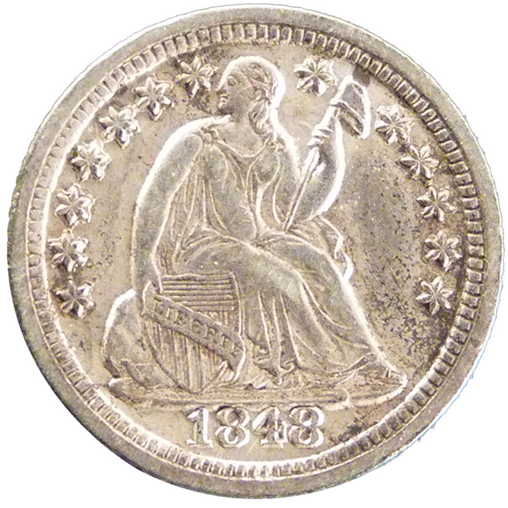 United States, Seated Liberty Half Dime, Half Dime, 1848, La Nouvelle Orléans, K