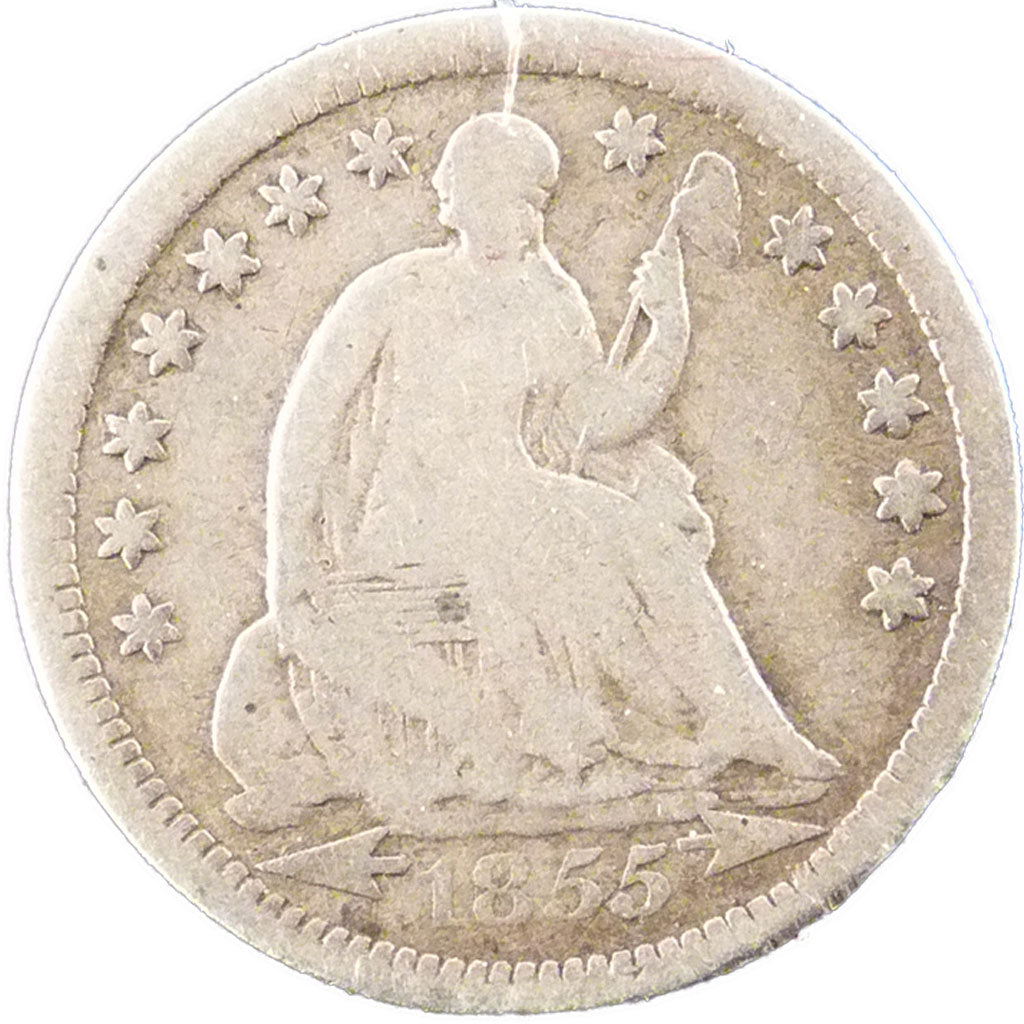 Stati Uniti, Seated Liberty Half Dime, Half Dime, 1855, U.S. Mint, Philadelph...