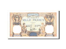 France, 1000 Francs, 1 000 F 1927-1940 ''Cérès et Mercure'', 1938, KM:90c