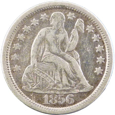 Stati Uniti, Seated Liberty Dime, Dime, 1856, U.S. Mint, Philadelphia, BB, Ar...