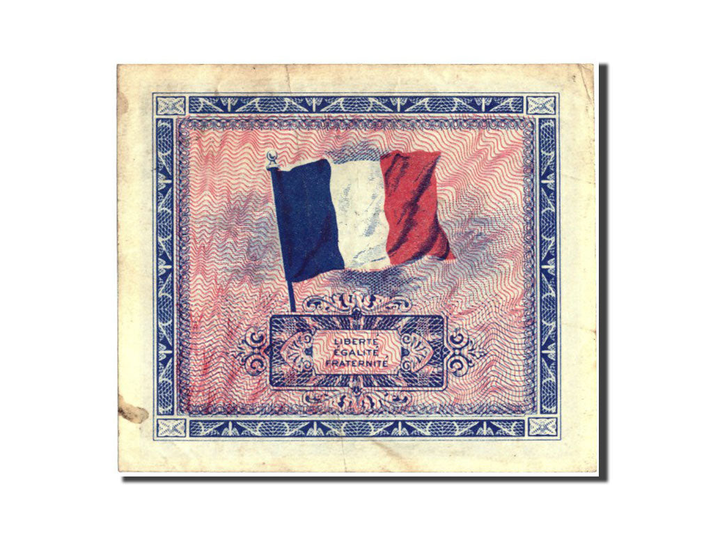 Billete, Francia, 2 Francs, 1944 Flag/France, 1944, 1944, MBC, Fayette:VF16.2