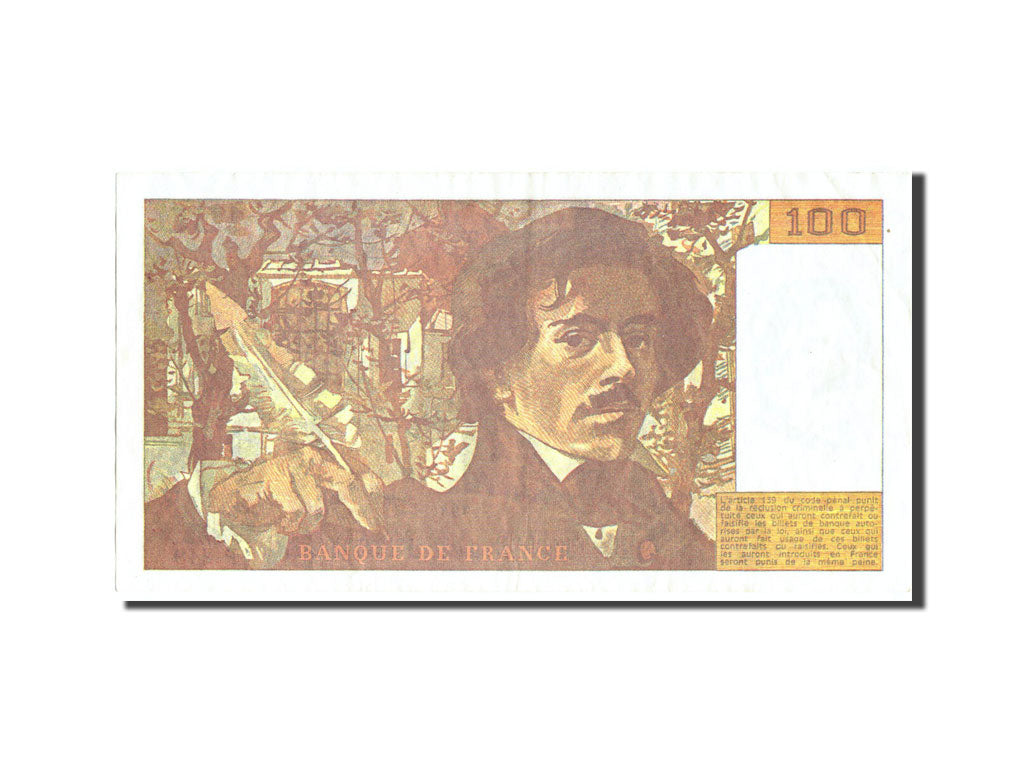 Banknote, France, 100 Francs, 100 F 1978-1995 ''Delacroix'', 1993, 1993