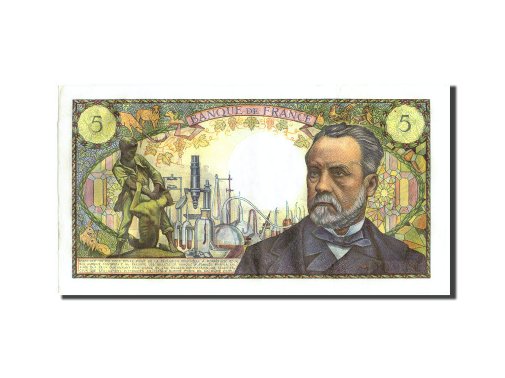 Billet, France, 5 Francs, 5 F 1966-1970 ''Pasteur'', 1966, 1966-11-04, SUP