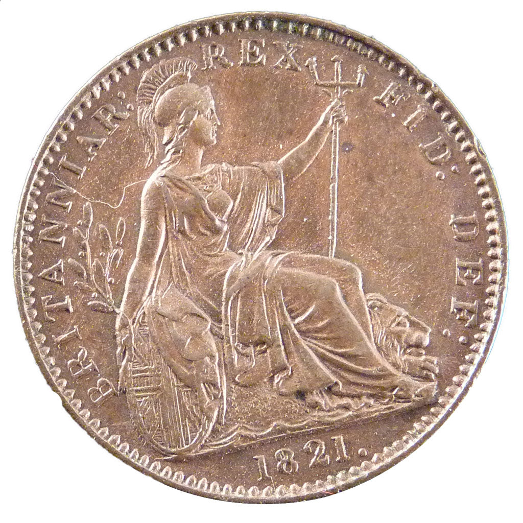 Great Britain, Farthing, 1821, KM #677, MS(65-70), Copper, 4.60