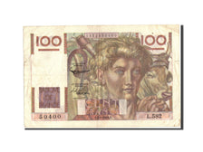 France, 100 Francs, 100 F 1945-1954 ''Jeune Paysan'', 1954, KM:128d, 1954-01-07