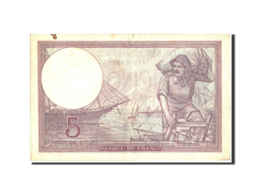 Francia, 5 Francs, 5 F 1917-1940 ''Violet'', 1940, KM:83, 1940-11-28, BB+