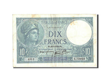 Francia, 10 Francs, 10 F 1916-1942 ''Minerve'', 1939, KM:84, 1939-09-28, MB+