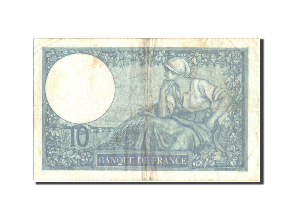 France, 10 Francs, 10 F 1916-1942 ''Minerve'', 1939, KM:84, 1939-09-28