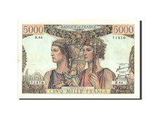 France, 5000 Francs, 5 000 F 1949-1957 ''Terre et Mer'', 1951, KM:131b